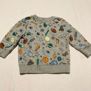 Cat and Jack Baby Graphic Sweatshirt Size 18 Months Sweater